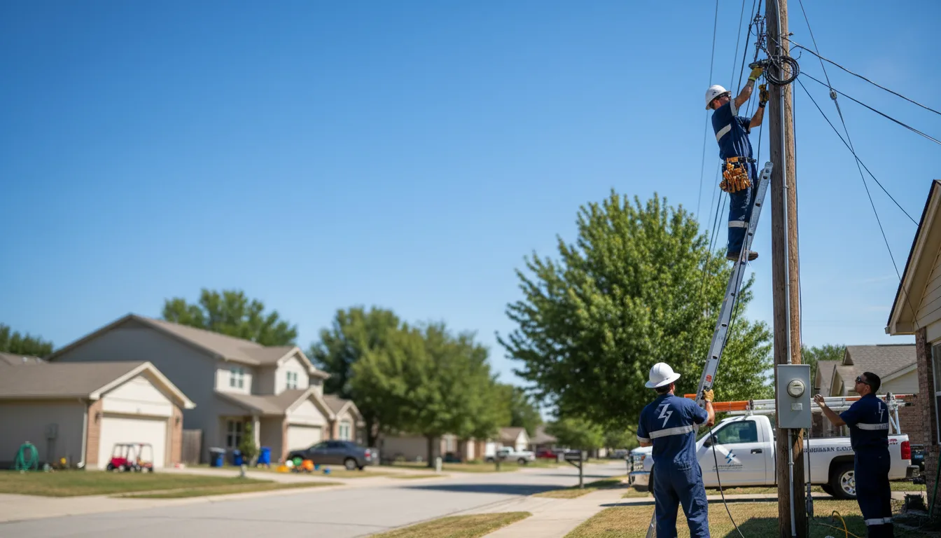 Residential electrician providing installation services in Gosport, IN